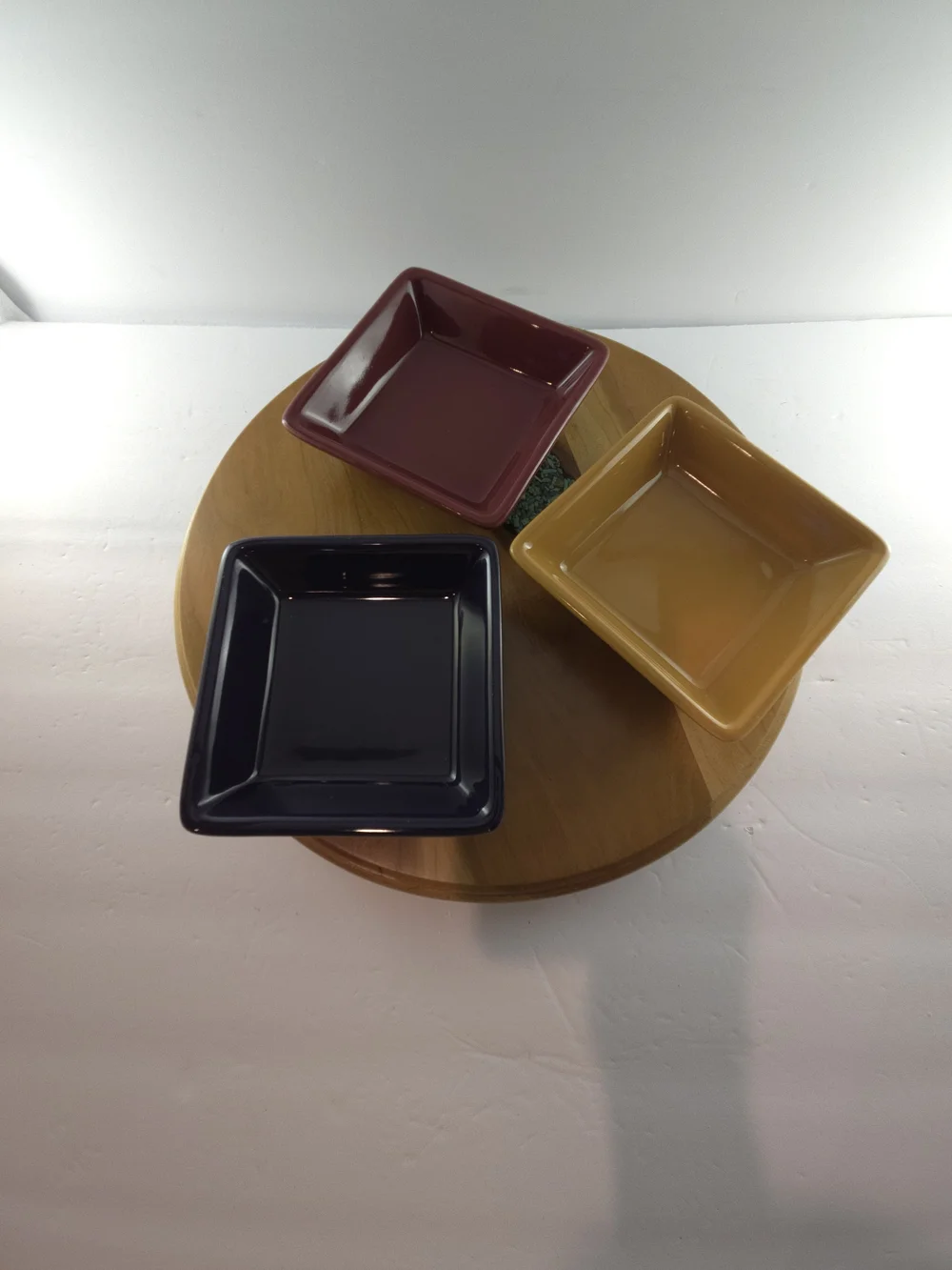 Pampered Chef Simple Additions Small Bowls & Matching Plates Blue, Yellow, Red